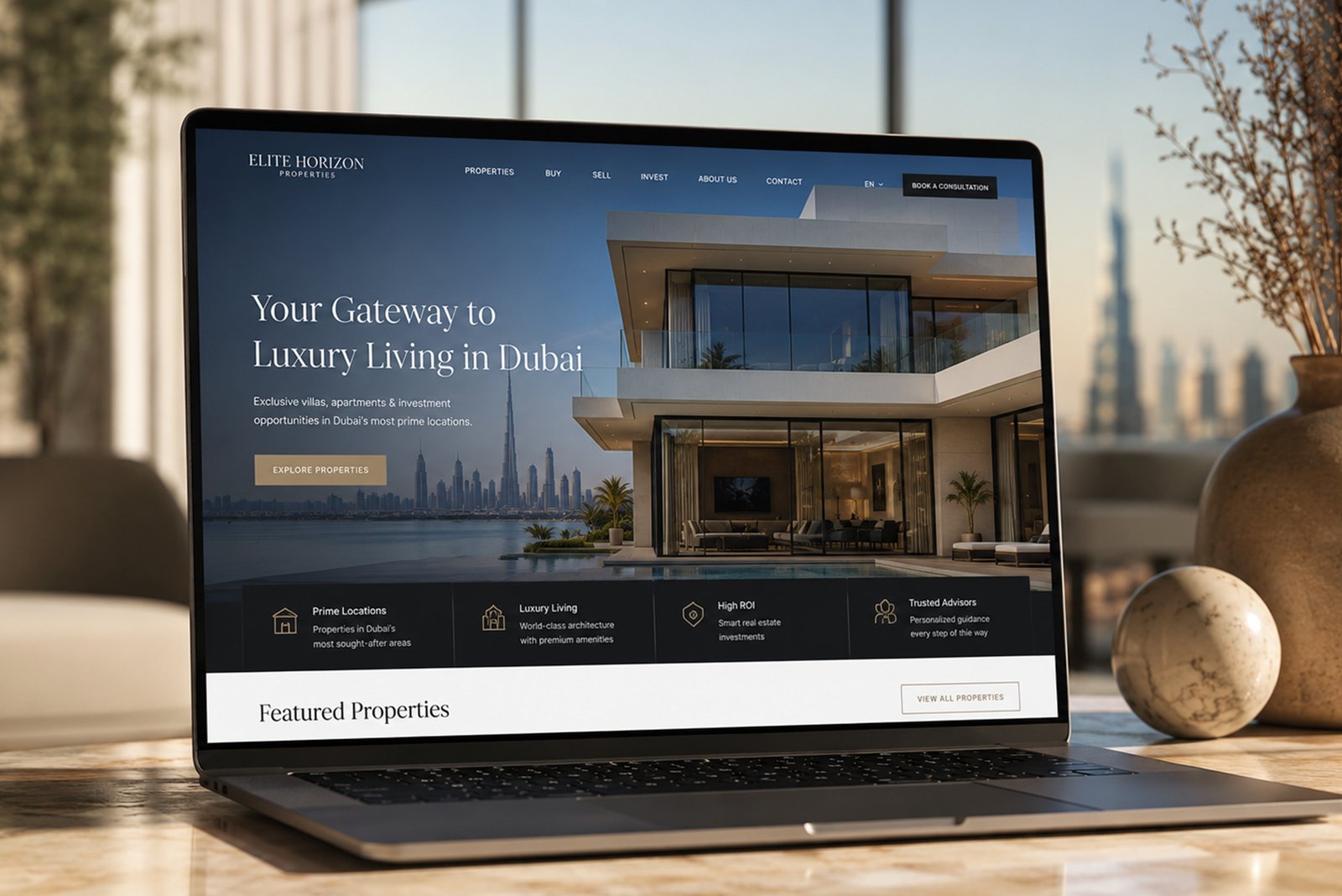 Dubai Luxury Real Estate Website